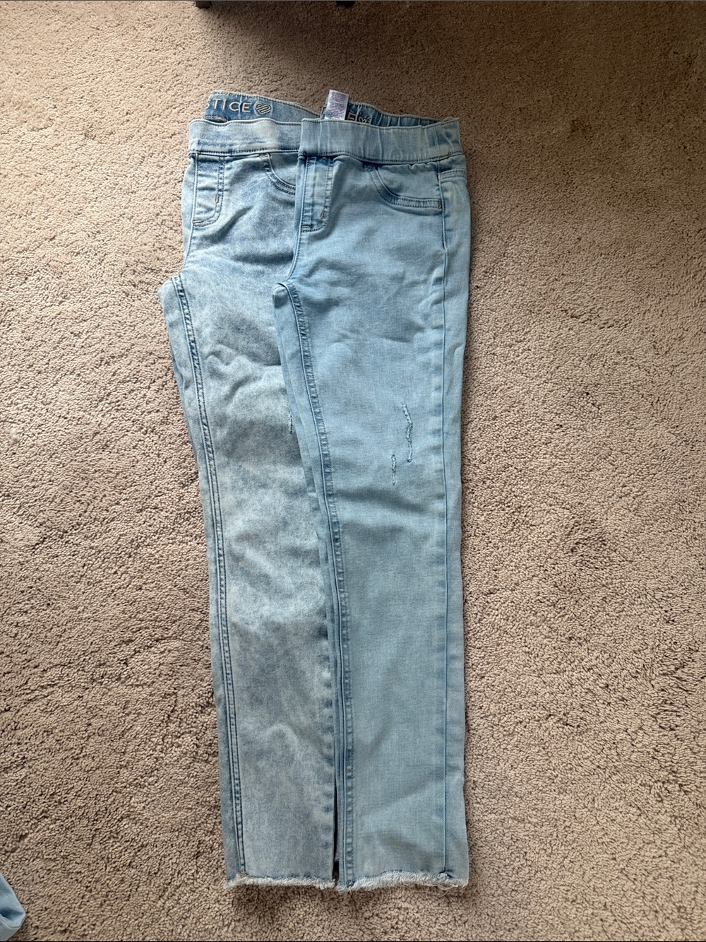 Justice Girls Light Blue Slim Jeans